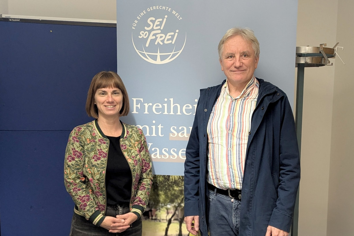 Sei-So-Frei-Geschäftsführerin Magdalena Glasner und Sei-So-Frei-Vorsitzender Johann Kirchner